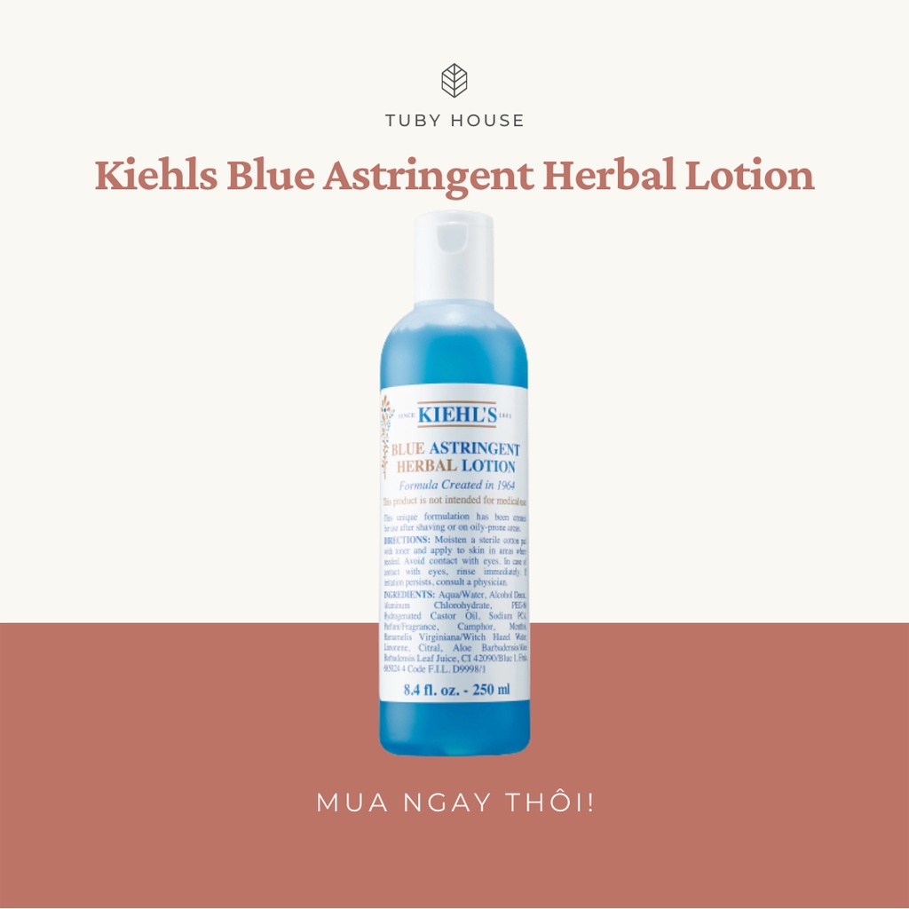 ?? Toner Blue Astringent Herbal Lotion Nước Hoa Hồng Cho Da Dầu Và Da Mụn  Kiehl'S | Shopee Việt Nam
