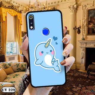 Ốp lưng nhám in hình 3D Realme 3