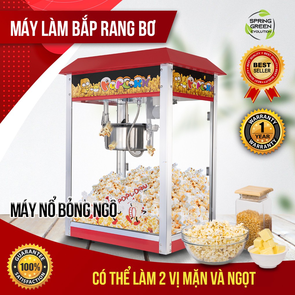 Siêu Phẩm Máy Nổ Bỏng Ngô Gia Đình Popcorn Machine.Thế Hệ Mới Nhất, Nổ Nhanh, Tiết Kiệm Điện. Hàng Nhập Khẩu SGE2Thailan