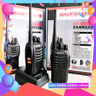 Bộ đàm giá rẻ Baofeng 888S phiên bản mới. khoảng cách liên lạc 1.5km, pin sử sử dụng 12 giờ, xuyên vật cản tốt