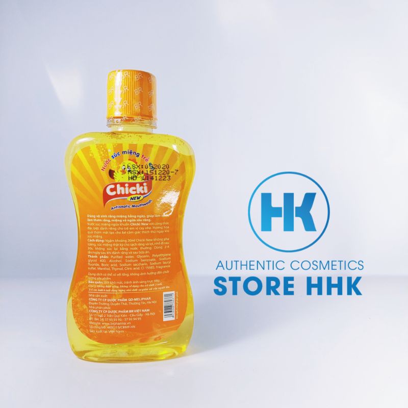 Nước Súc Miệng Chicky 250Ml - Bảo vệ Răng Miệng Cho Bé