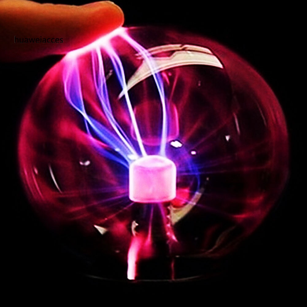 HUA-Creative Lightning Ball Plasma Lamp Touch Sound Control Night Light Gift Decor