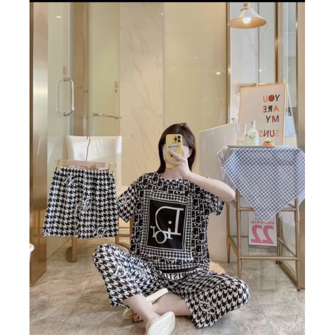 Set bộ thun cotton QC - 3 chi món