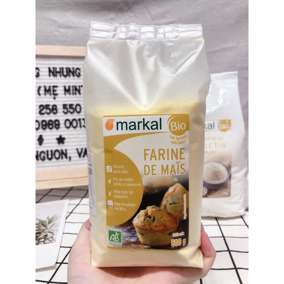 Bột bắp và bột mì hữu cơ Markal