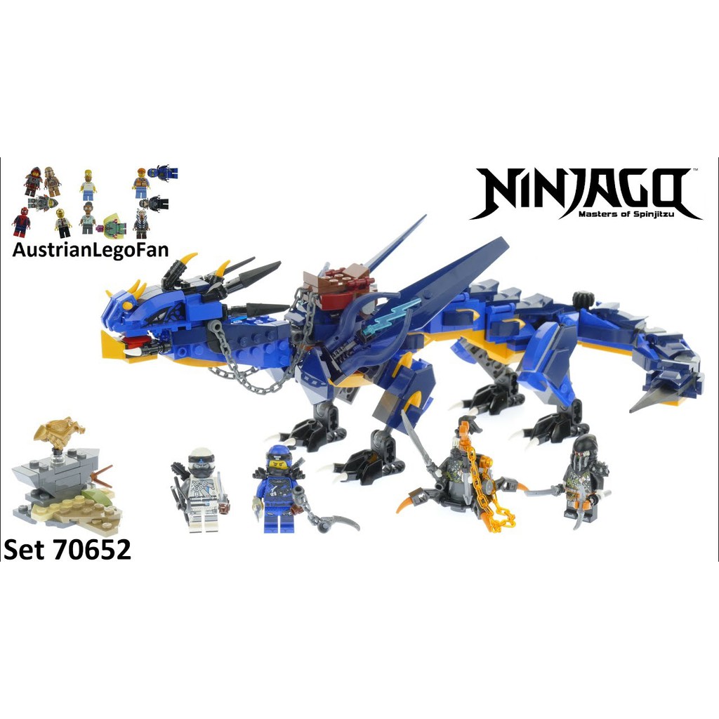 Lắp Ráp Xếp Hình Lego Ninjago 70652 LEPIN 06080 sy1129 tercel 6009: Rồng sấm sét huyền thoại của Jay 522 MẢNH (ảnh thật)