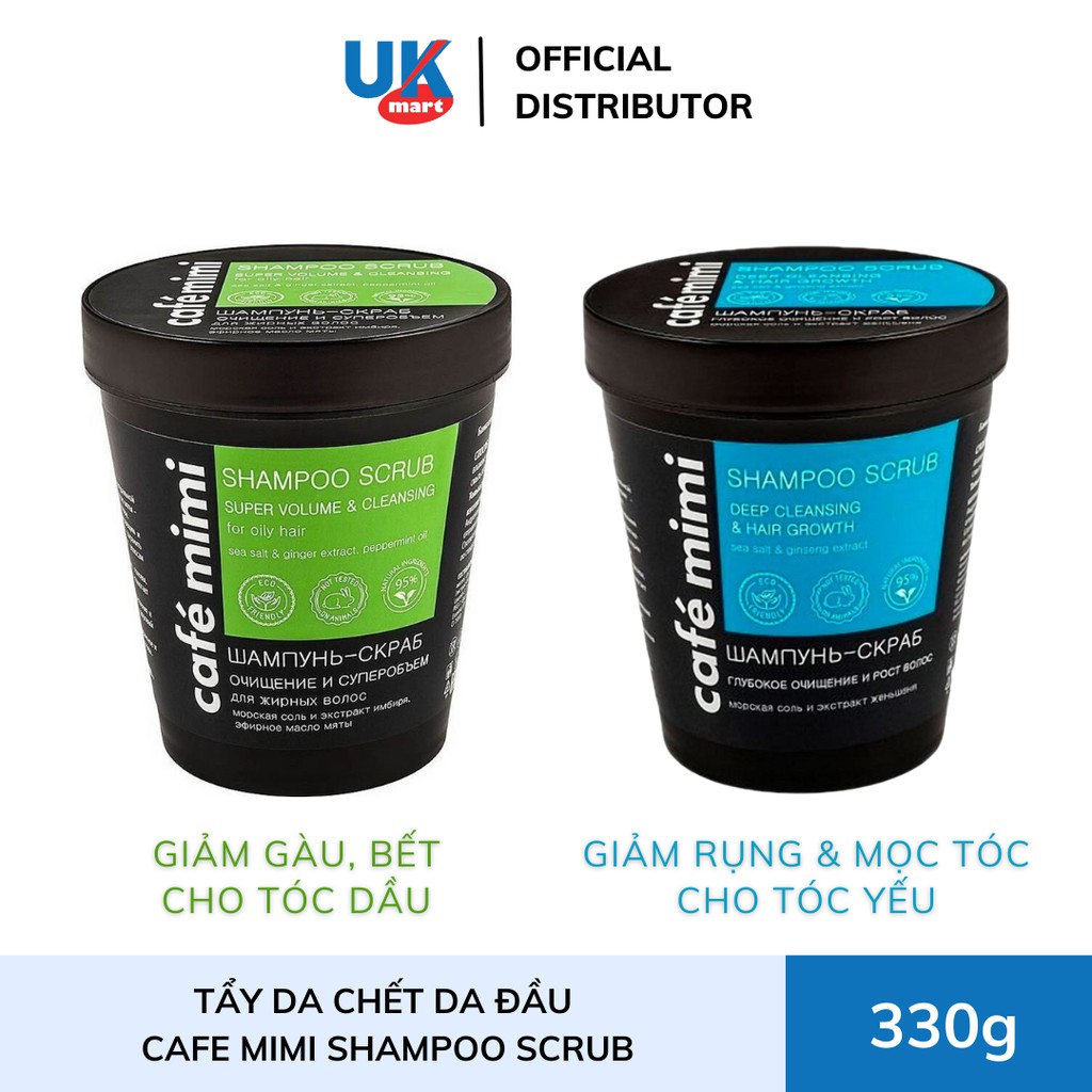 Tẩy Da Chết Da Đầu Cafe Mimi Shampoo Scrub 330g | BigBuy360 - bigbuy360.vn