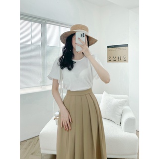 Áo xốp cổ tròn tay bồng susu LYRA, chất xốp mỏng xinh xắn-VSYAC0151