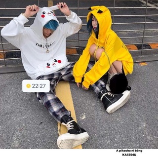 Áo hodei mũ pikachu -KA