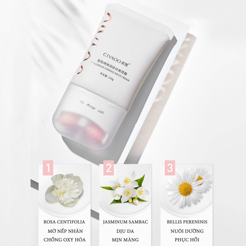💝FREESHIP💝 Kem Dưỡng Da Cổ CIYAOO Giảm Nếp Nhăn Fullerene Neck Cream 120g QX0041 | BigBuy360 - bigbuy360.vn