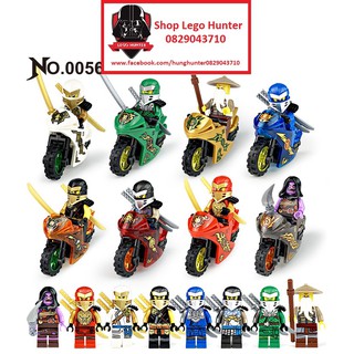 Lego Ninjago Combo 8 minifigures 8 Motor - Nhân vật phần mới nhất Season 14