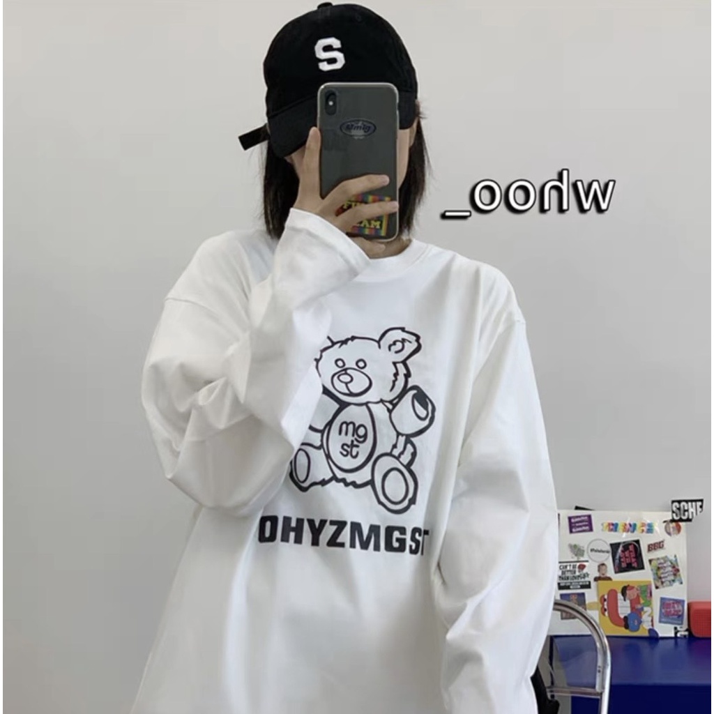 Áo thun tay dài form rộng NEKO.SG, Áo thun Streetwear Ulzzang SWT25