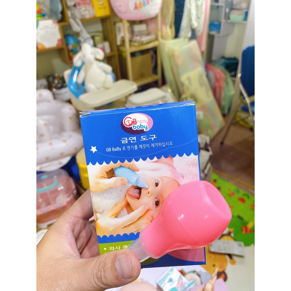 Dụng cụ hút mũi kèm hộp Gp baby vệ sinh đường mũi cho bé