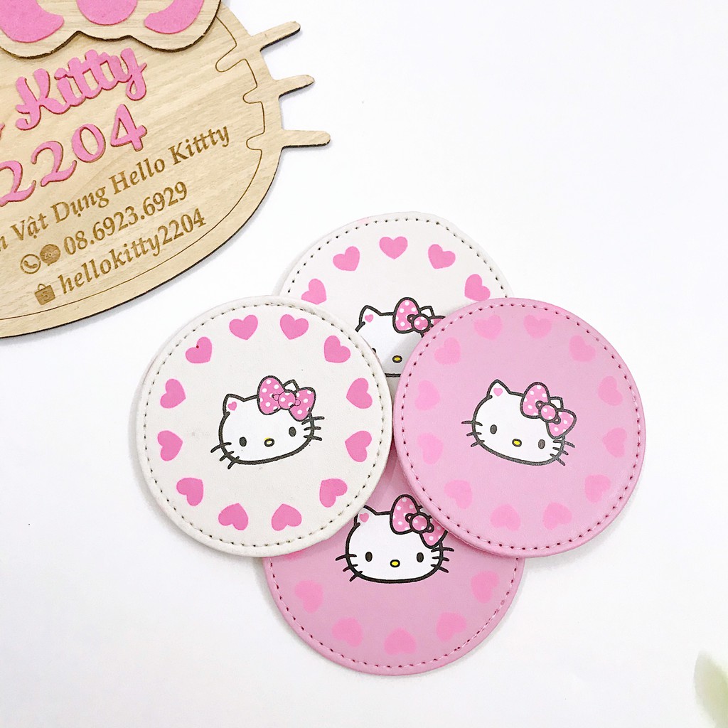 Đế lót cốc cách nhiệt, chống trượt dễ thương Hello Kitty ☘☘