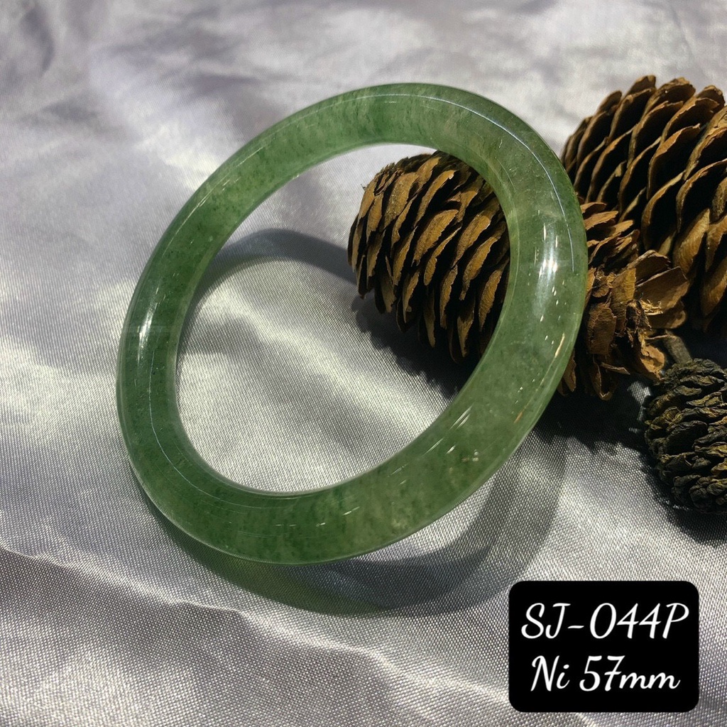 Vòng Kiềng Thach Anh Dâu Xanh Bảng Tròn 9-10mm