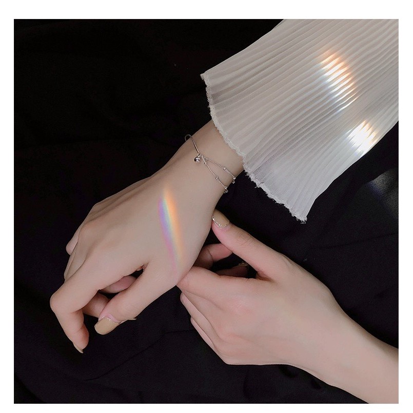 Vòng tay nữ Miuu Silver, lắc tay bạc 925 xinh xắn với dáng layer bắt mắt Sara I | BigBuy360 - bigbuy360.vn