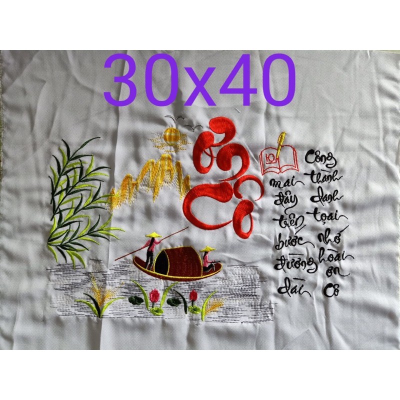 Tranh thêu 20/11 ơn cô