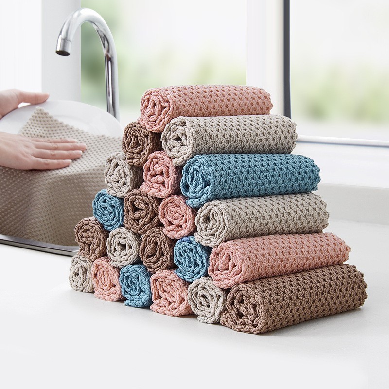 1 Khăn Lau Thấm Nước Chống Dầu Sợi Nhỏ Cho Nhà Bếp/Xe Hơi