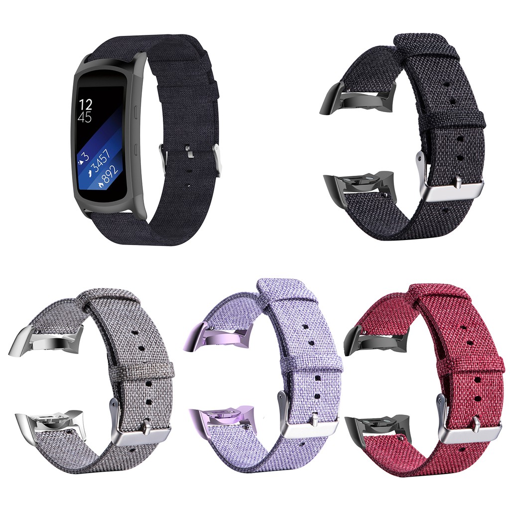 Canvas Watch Band Replacement Samsung Gear Fit2 Pro (R365) Fit2 (R360) Fit(R350)