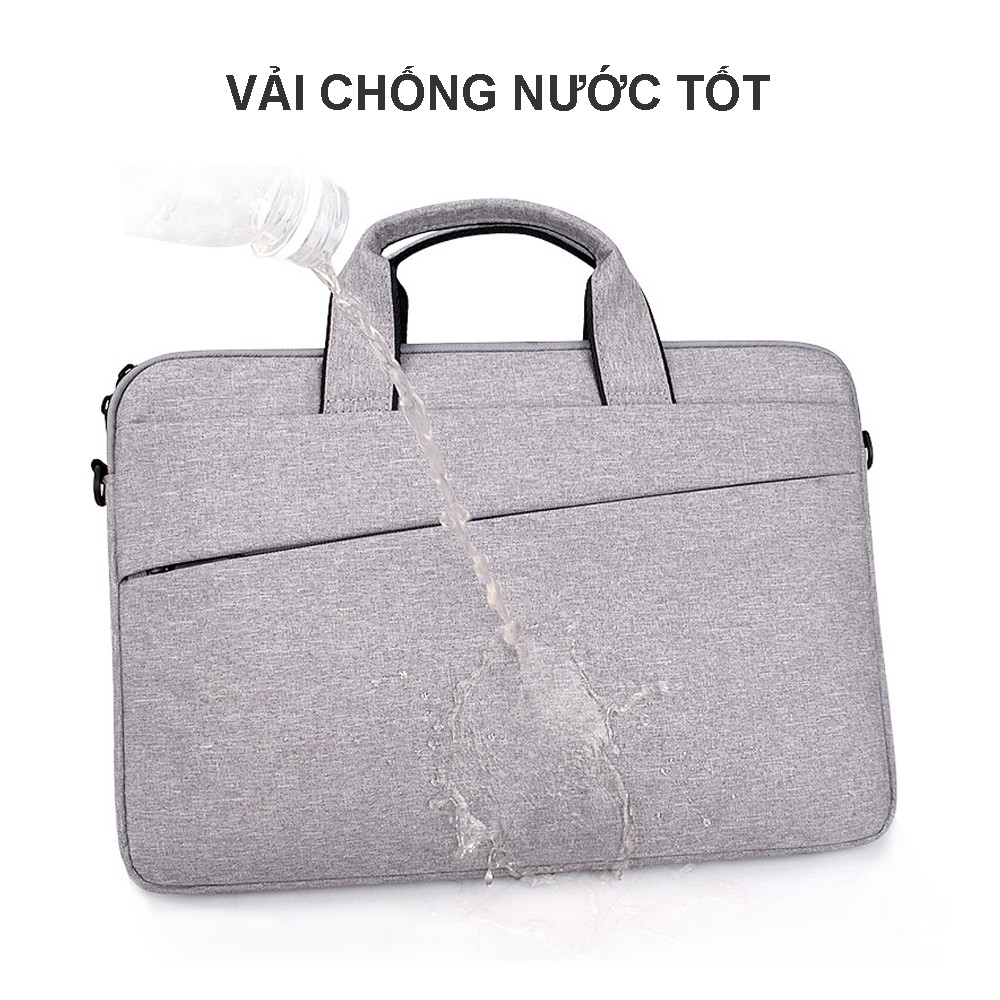 Túi chống sốc Laptop Macbook nhiều ngăn xách tay, cặp đựng laptop 15.6, 14.1, 13.3 inch có tay xách và quai mang | BigBuy360 - bigbuy360.vn