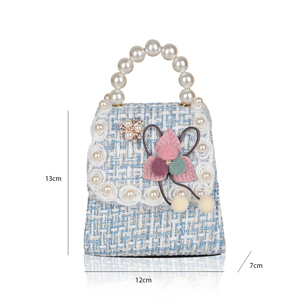 Túi đeo chéo mini nữ quai xách ngọc hoạ tiết retro kute - TXN33