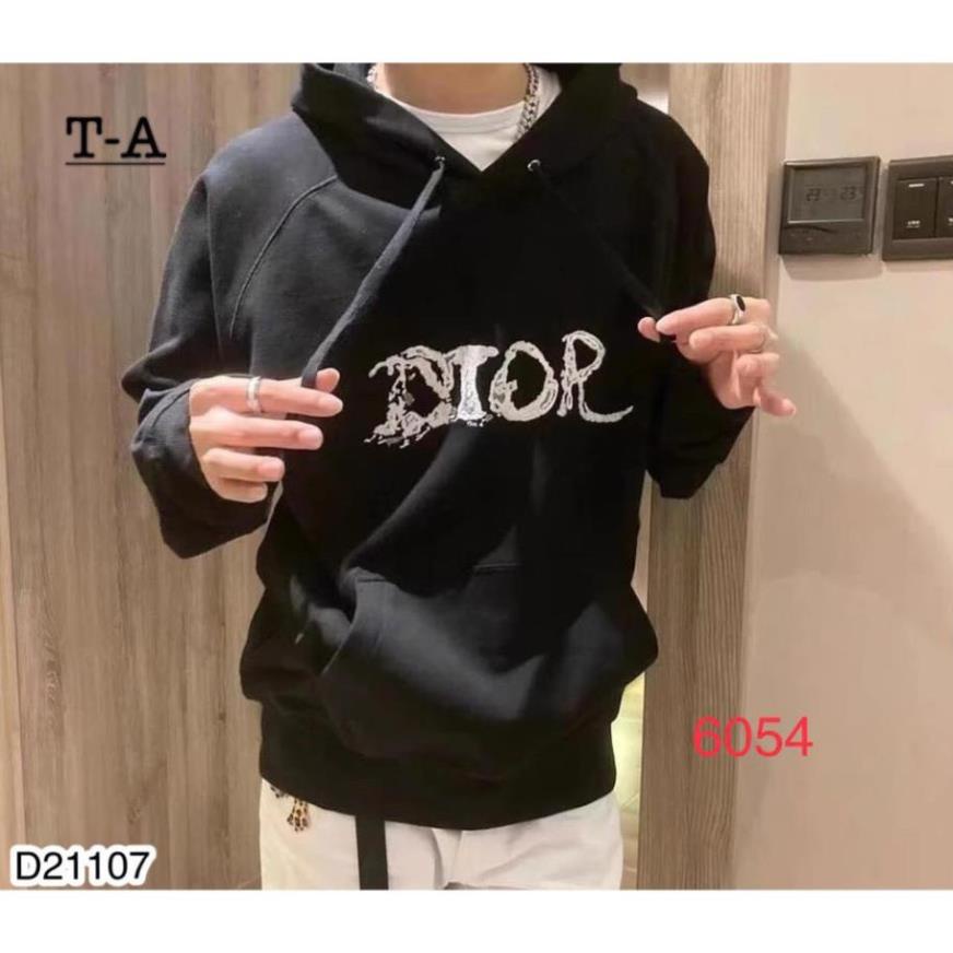 [Free Ship] Áo nỉ mũ hoodie chữ in đior có mũ cao cấp - Áo nỉ hoddie bông nam