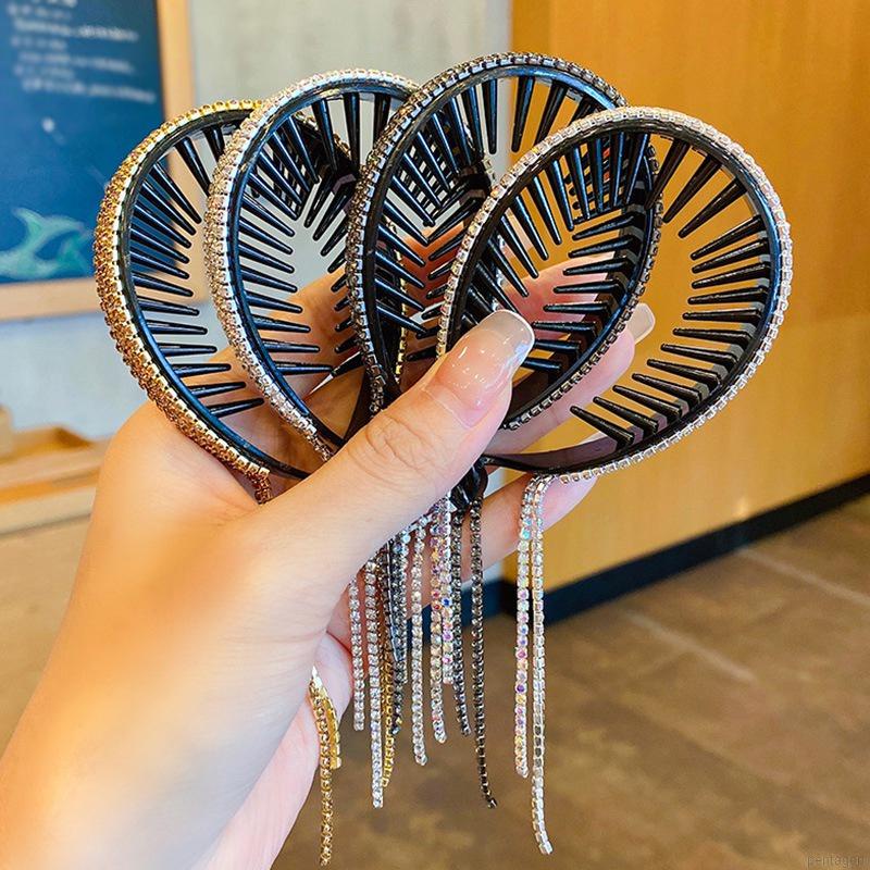 Kẹp tóc đính đá lấp lánh thời trang cho nữ