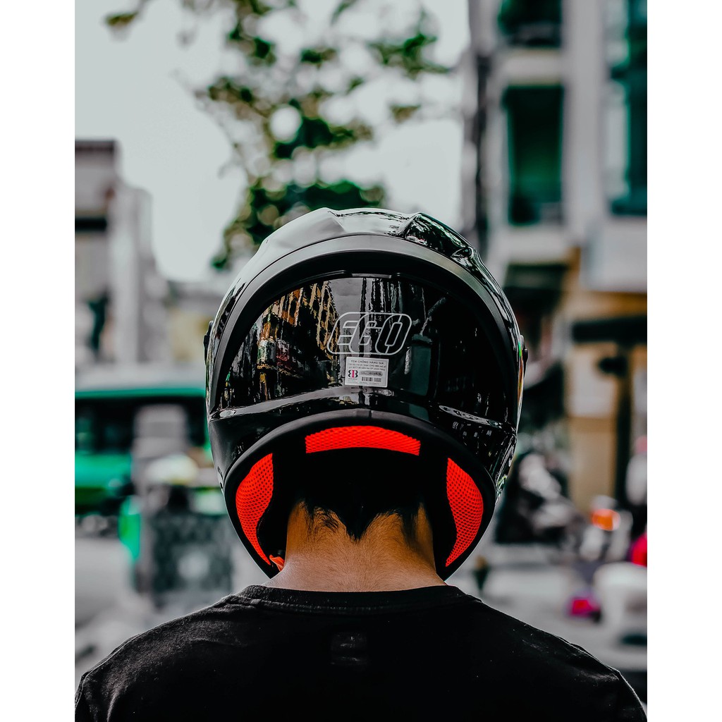 Fullface EGO E7 đen bóng -X135SHOP
