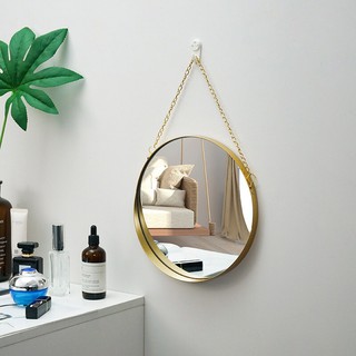 Gương tròn treo tường 10" phong cách Bắc Âu đơn giản hiện đại