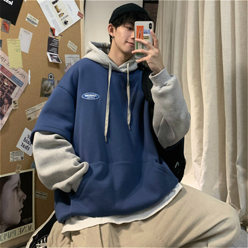 Áo Hoodie Nam Dáng Rộng Phong Cách Nhật Bản Trẻ Trung Hợp Thời Trang