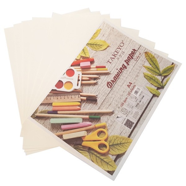 Tệp Giấy Vẽ Màu Nước size A3, size A4 TAKEYO SKETCH PAPER