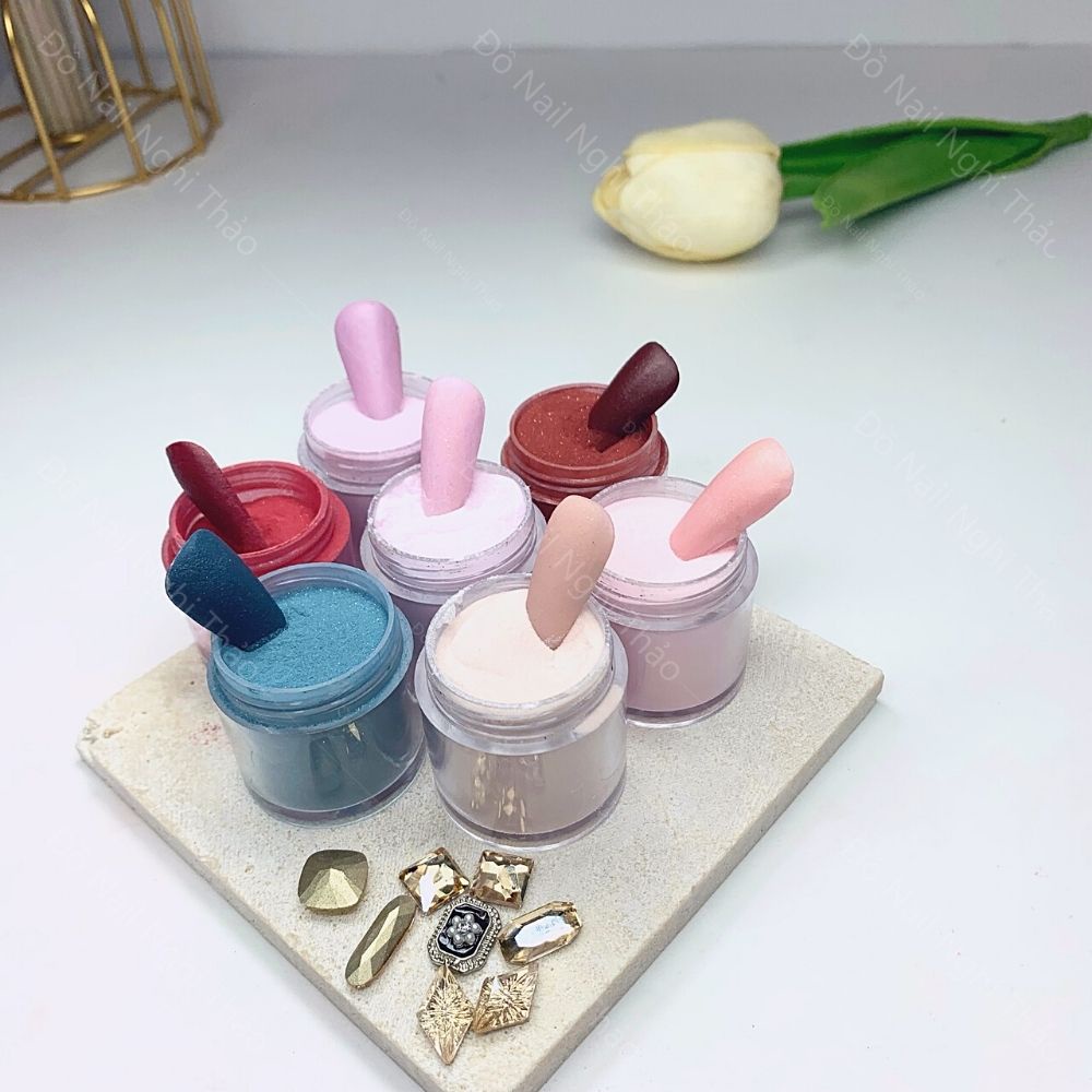 Bột đắp móng nail Jeliva NGHI THẢO hũ 10g, 30g