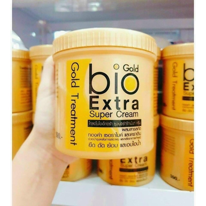 01 Hũ Ủ Tóc Bio Gold Extra Super Cream 500ml Chính Hãng Thái Lan