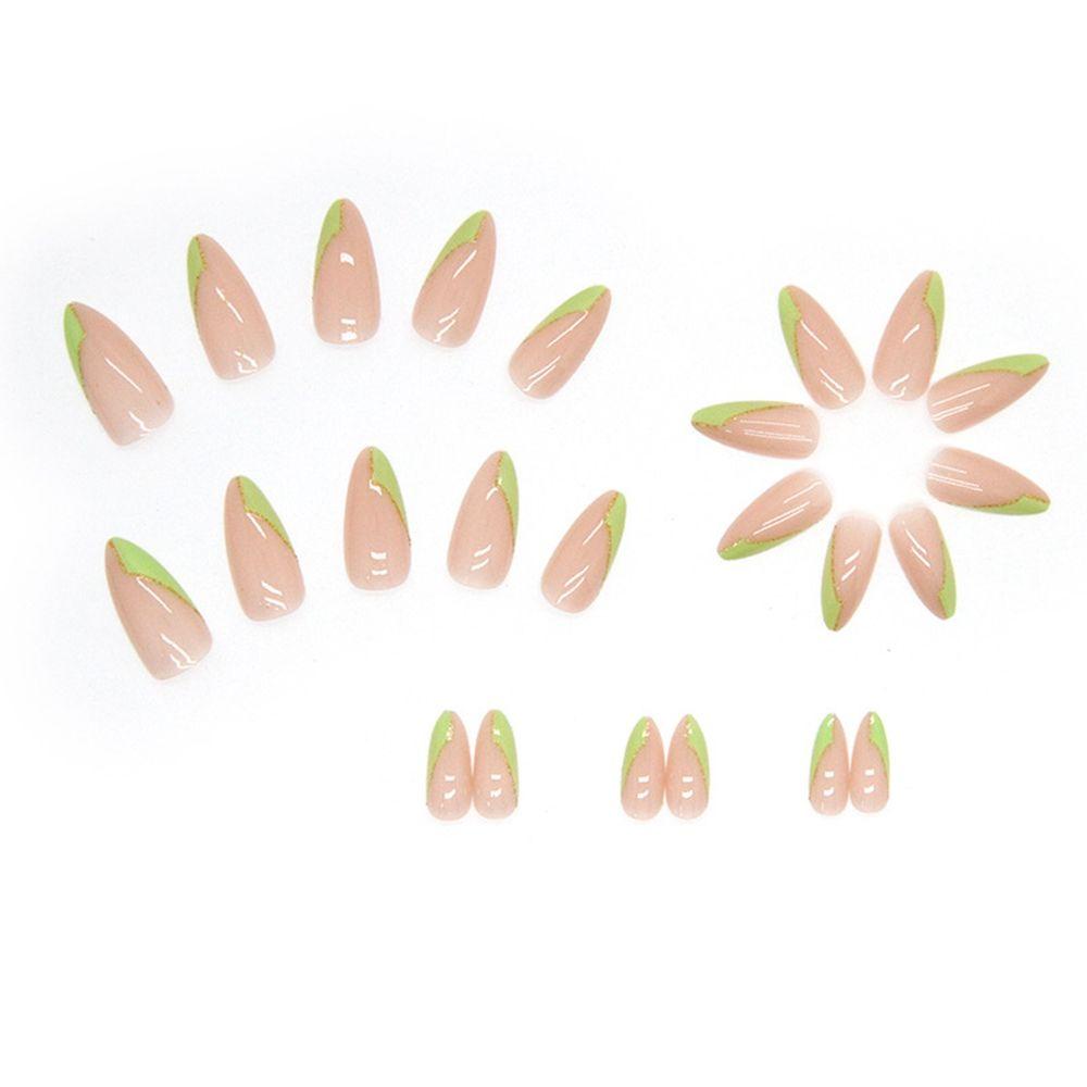 Set 24 Móng Tay Giả Có Thể Tháo Rời Kèm Hộp Đựng