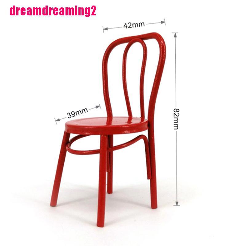 Mô Hình Ghế Sắt Trang Trí Nhà Búp Bê Tỉ Lệ 1 / 6