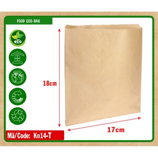 Túi giấy đựng gà chiên 17x18cm- 500 cái