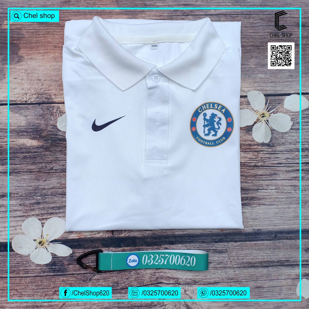 Áo polo cao cấp Chelsea mùa 2021/22 [XANH - ĐEN - TRẮNG] | BigBuy360 - bigbuy360.vn