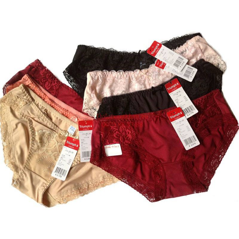 Quần lót ren nữ xuất khẩu siêu xinh có nhiều size - Lốc 10 quần