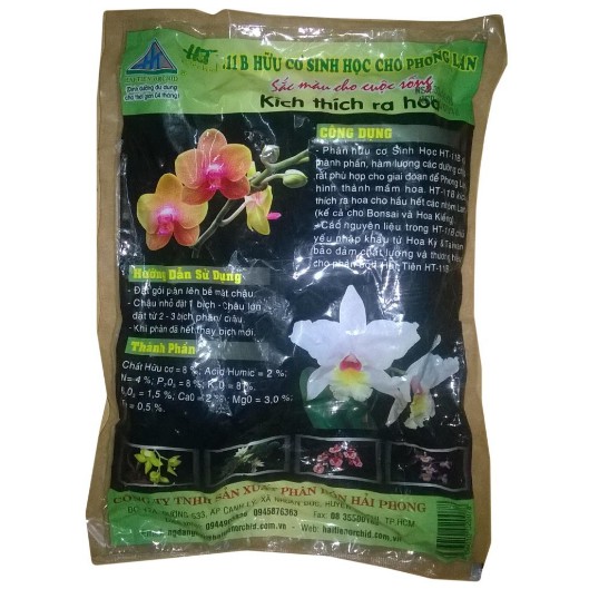 Phân túi lưới, túi lọc Hải Tiên kích ra hoa phong lan (xanh) 500g