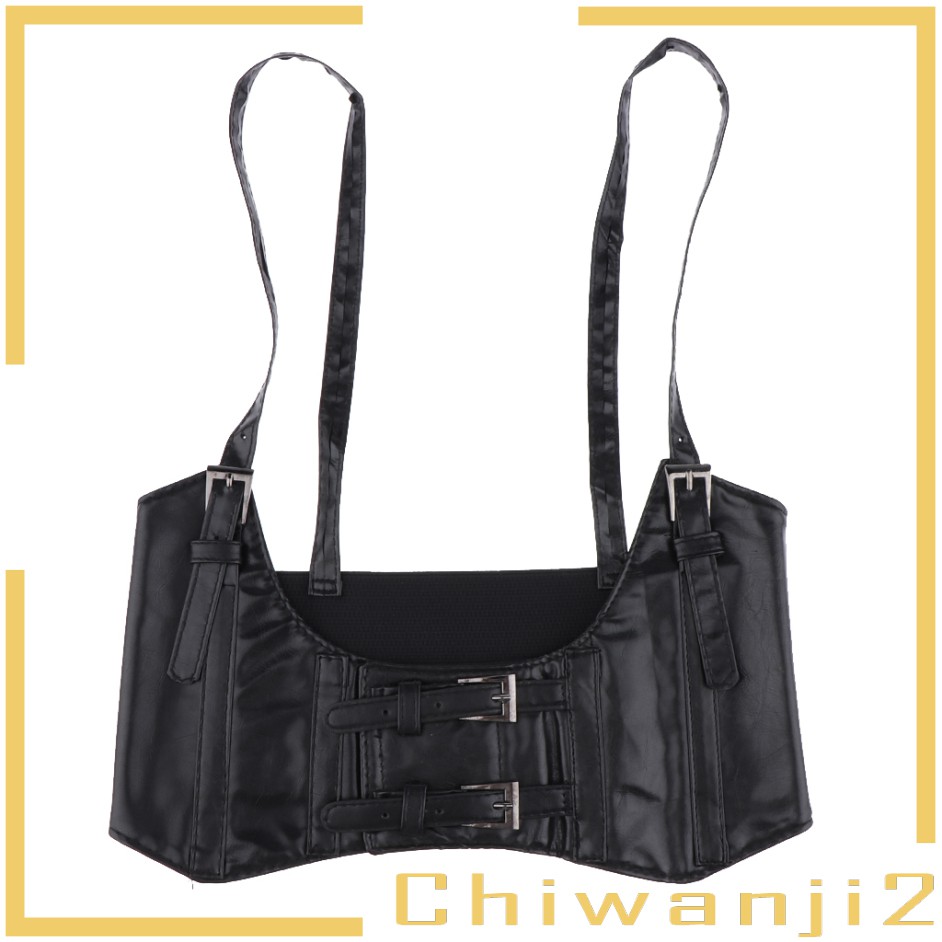 Fashion Leather Steampunk Sexy Underbust Waist Belt Corset Black