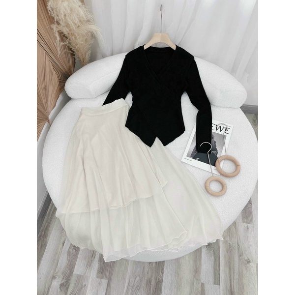 SÉT ÁO ĐẮP CHÉO CVAY VON