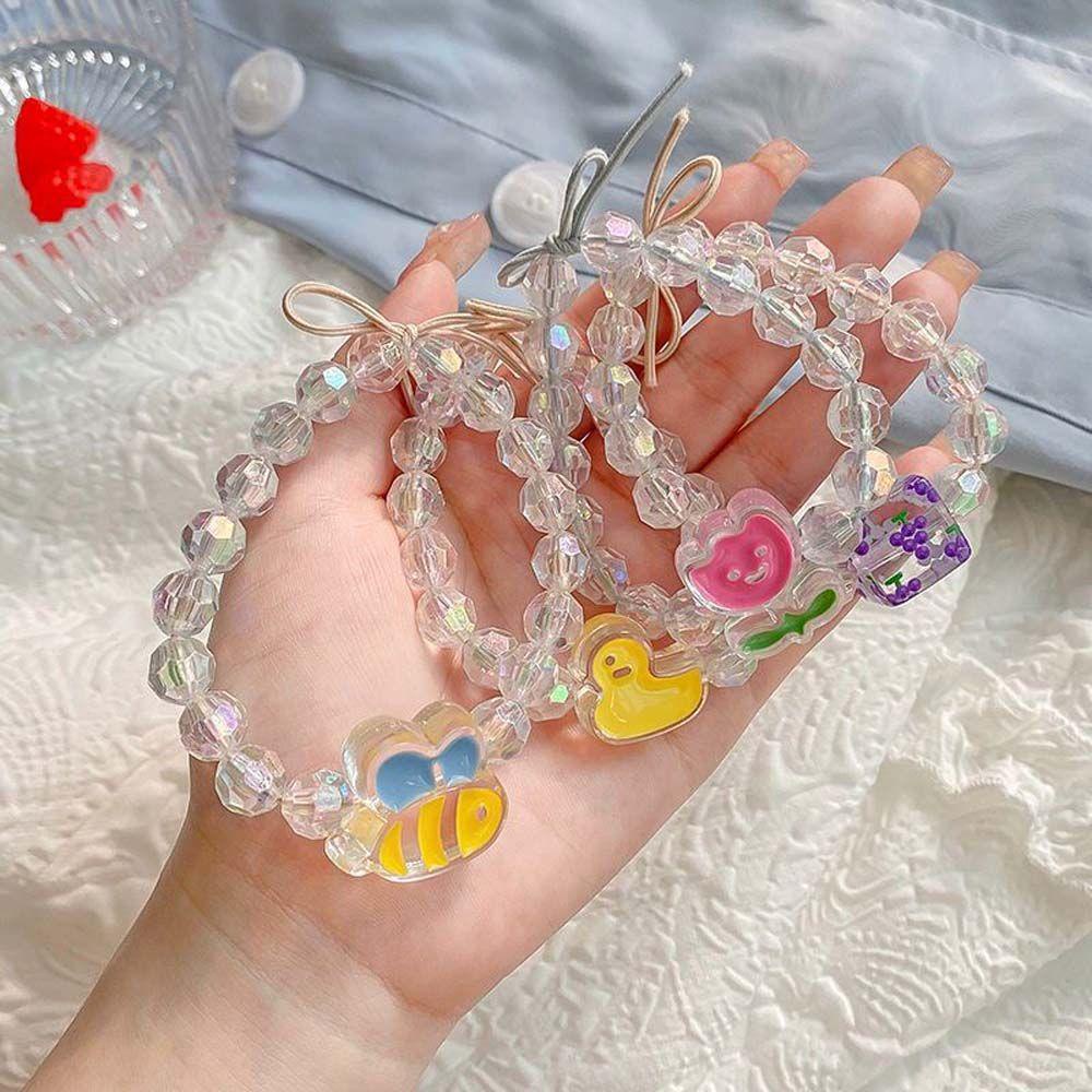 Dây Buộc Tóc Đuôi Ngựa Co Giãn Hình Động Vật Dễ Thương 1 #|Vòng Tay Chuỗi Hạt Thời Trang