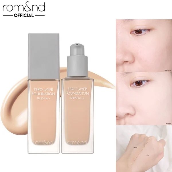 KEM NỀN MỎNG NHẸ TỰ NHIÊN CHO LỚP NỀN HOÀN HẢO ROMAND ZERO LAYER FOUNDATION 35ML CHÍNH HÃNG - 9868