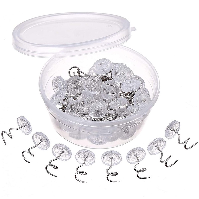 Set 20 Kẹp Xoắn Ốc Bằng Nhựa Trong Suốt Không Bị Hư Hại