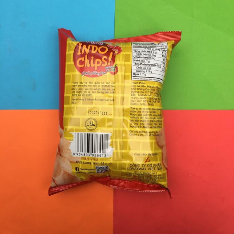 - Bim bim snack Bánh Phồng Tôm Hương Vị Cay 40g