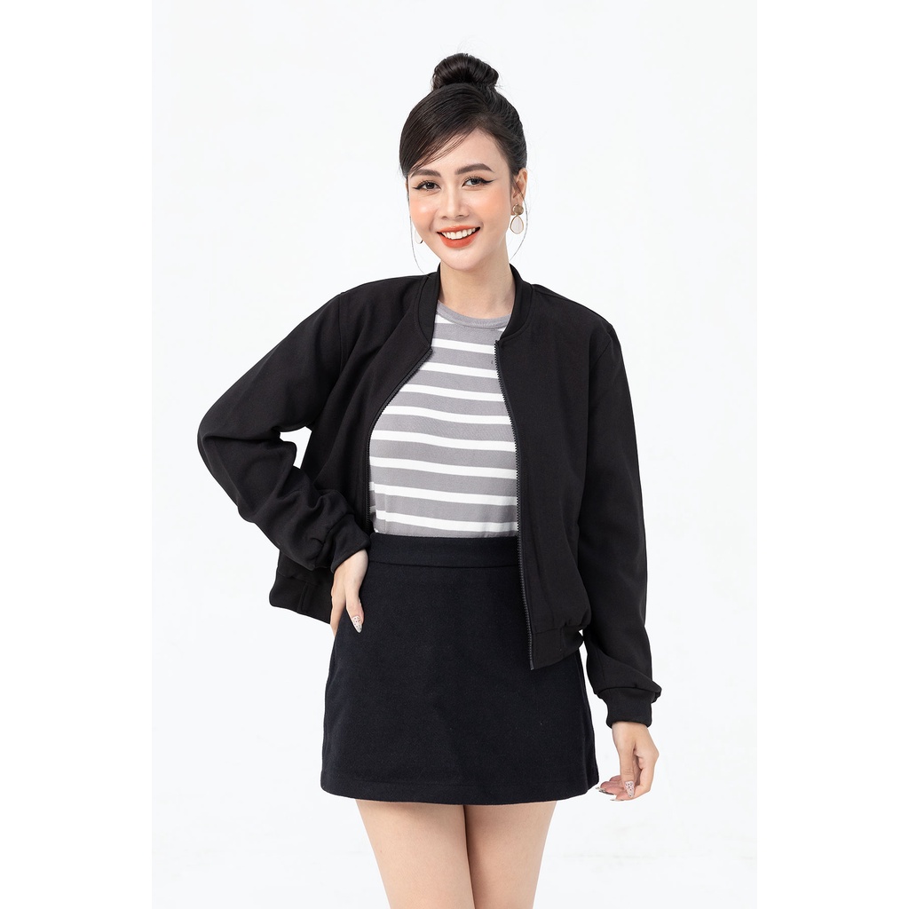 Áo bomber nữ khóa kéo LAMER L65W20T029 (nhiều màu) | BigBuy360 - bigbuy360.vn