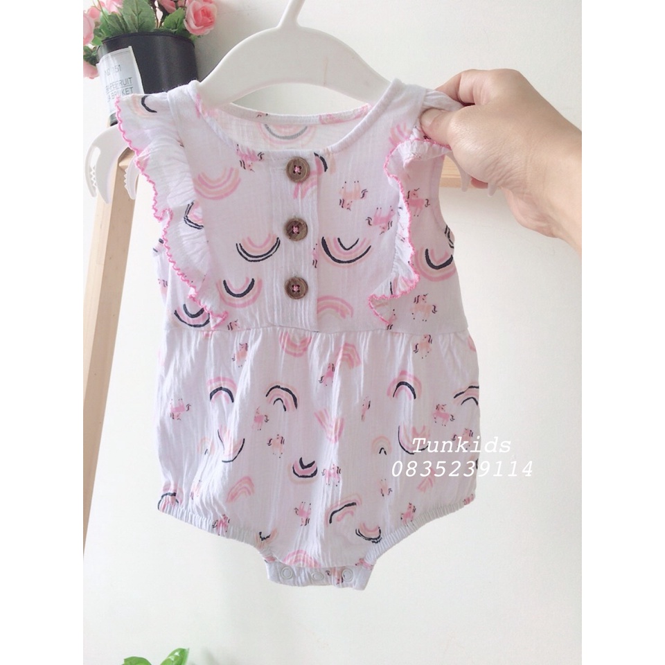 Body đùi, romper đùi xuất xịn bé gái {Sz 3/6,6/9m}