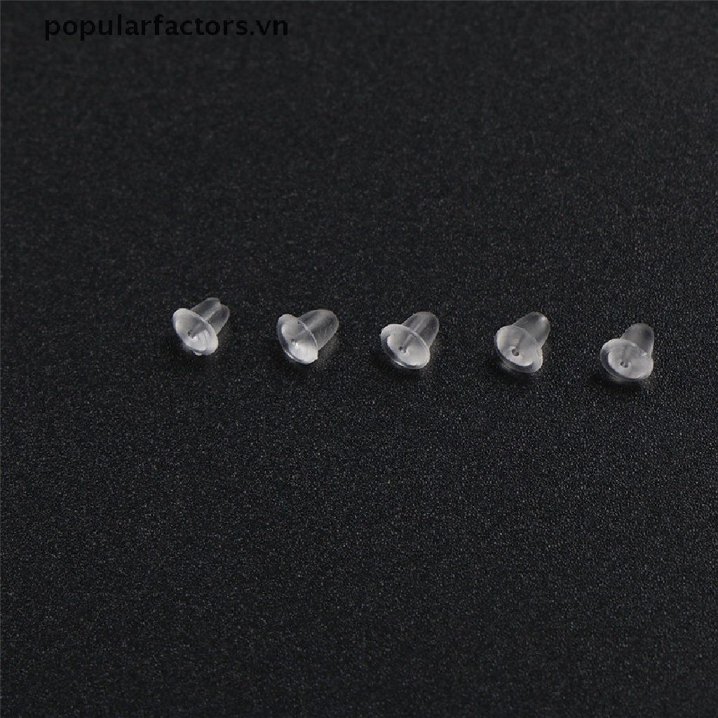 Set 100 Nút Bịt Lỗ Tai Bằng Cao Su Hình Viên Đạn DIY