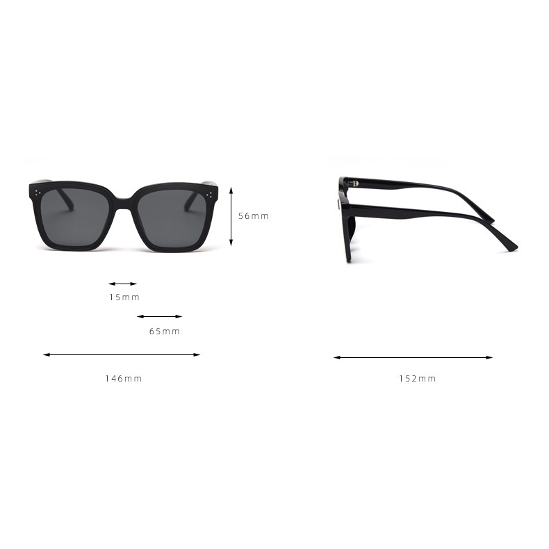 ★ TR1899 | KÍNH MÁT THỜI TRANG HÀN QUỐC NAM NỮ TRÒNG KÍNH PHẲNG SIZE TO CHỐNG TIA UV400
