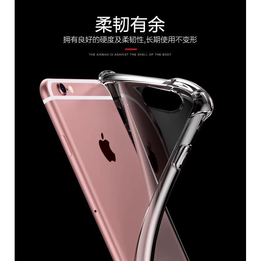Ốp lưng silicone trong suốt cho iPhone 5S SE 6 6S 7 8 Plus iPhone X Xr Xs Max