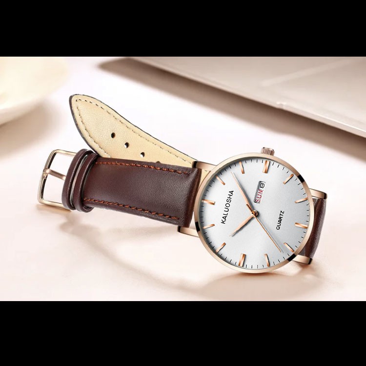Đồng Hồ Nam 2 Lịch KALUOSHA JAPAN K6688 Đẳng Cấp DOanh Nhân Dây Da Cao Cấp_Full Box | BigBuy360 - bigbuy360.vn